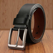 Men's Korean Style All-match Yellow Leather Trouser Belt