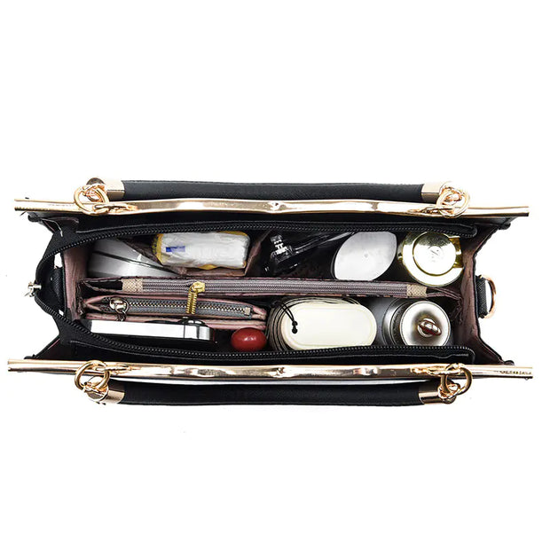 Fashionable Ladies Tote Bag with Bowknot and Large Capacity