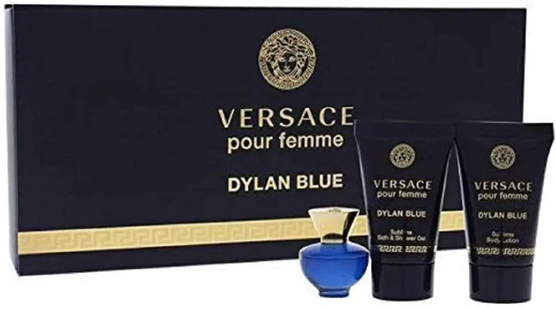 Versace Dylan Blue 3 Piece Mini Gift Set For Women Douson Odeh