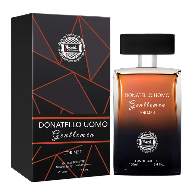 Hybrid & Company Donatella Uomo Gentlemen For Men Eau De Toilette Vaporisateur Natural Spray 3.4 Fl Oz