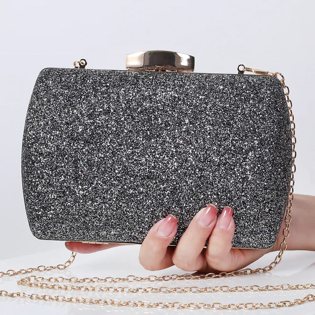 Luxury Golden Sequin Clutch Bags for Women