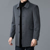Men's Mid-length Double-sided Four-season Lapel Woolen Coat
