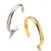 Stainless Steel Glossy Bracelet With Drill