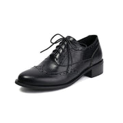 British Retro Oxfords Casual Shoes Lace-up Spring And Autumn Low-top Women