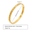 Stainless Steel Glossy Bracelet With Drill