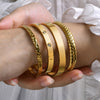 Stainless Steel Glossy Bracelet With Drill