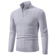 Casual Simple Stand-up Collar Slim Fit Men's Knitwear Sweater