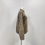 American Shirt Coat Women's Clothing Idle Style Spring Leopard Retro Temperament Top
