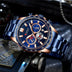 Men's Waterproof Calendar Steel Belt Quartz Watch