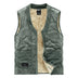 Men's Pure Color All-matching Warm Leisure Lamb Wool Vest Douson Odeh