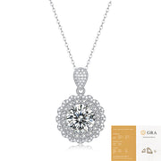 S925 Silver Necklace Dreamlike Pendant Moissanite