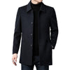 Men's Mid-length Double-sided Four-season Lapel Woolen Coat