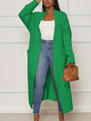 Women's Solid Color Elegant Knitted Coat Fashion Pocket