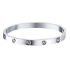 Stainless Steel Glossy Bracelet With Drill