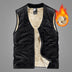 Men's Pure Color All-matching Warm Leisure Lamb Wool Vest Douson Odeh