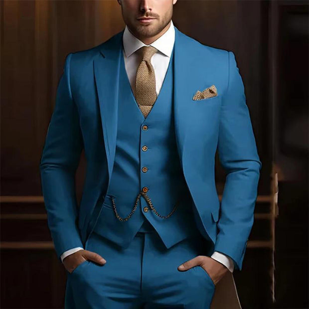 Men's High-grade Gentleman Temperament Slim Suit