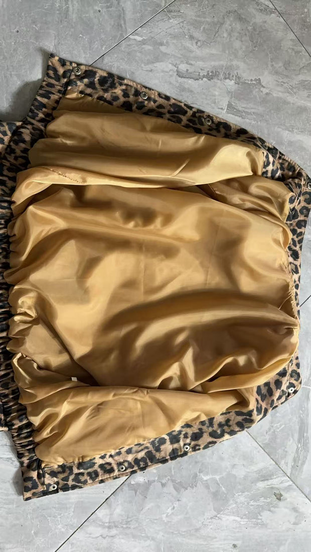 American Shirt Coat Women's Clothing Idle Style Spring Leopard Retro Temperament Top