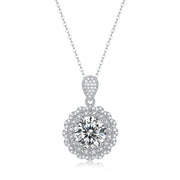 S925 Silver Necklace Dreamlike Pendant Moissanite