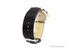 Versace 38mm Silver Logo Halo Dial Embossed Leather Watch