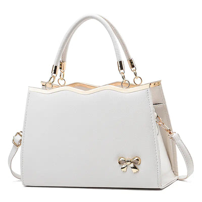 Fashionable Ladies Tote Bag with Bowknot and Large Capacity