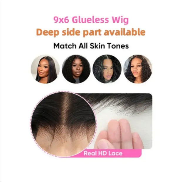 Pre-Cut Wavy Layered Human Hair Wig