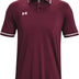 Under Armour Team Tipped Mens Short Sleeve Polo Shirt 2XL Midnight Navy-White