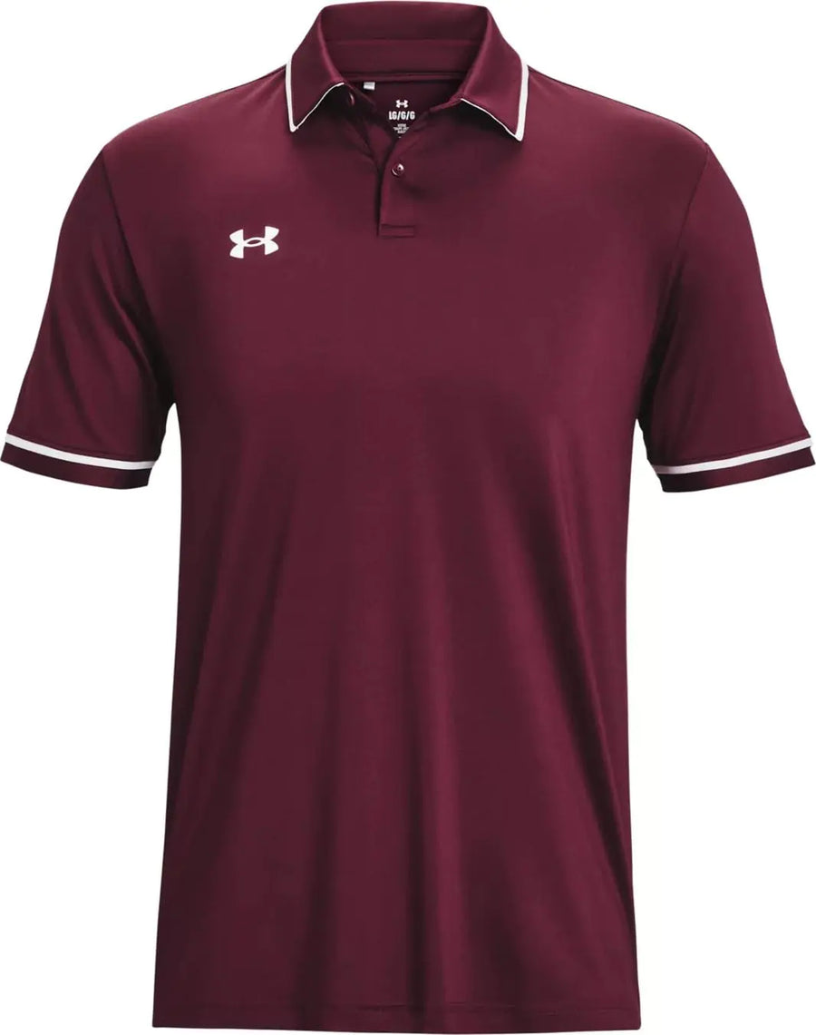 Under Armour Team Tipped Mens Short Sleeve Polo Shirt 2XL Midnight Navy-White