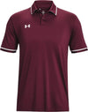 Under Armour Team Tipped Mens Short Sleeve Polo Shirt 2XL Midnight Navy-White