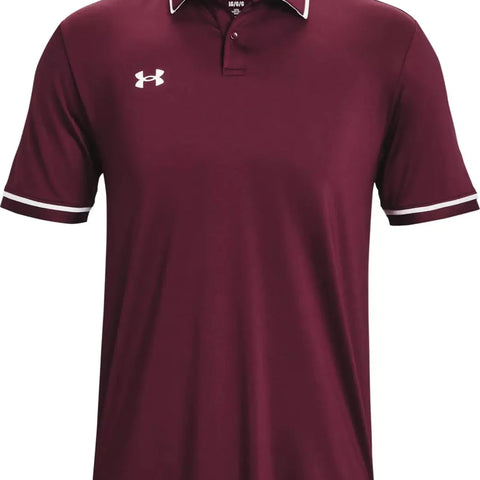 Under Armour Team Tipped Mens Short Sleeve Polo Shirt 2XL Midnight Navy-White