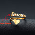 Customized Name Men Women Ring Personalized Love Heart Fashion Stainless Steel Rings Jewelry Valentine's Day Gifts