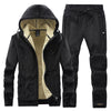 Middle-aged And Elderly Men's Fleece Thick Sports Suit