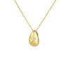 Glossy Water Drop 26 English Letter Pendant Copper-plated Gold Simple Pendant Female