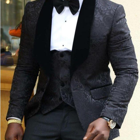 Vintage Men Bridesman Wedding Dress Fashion