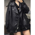Coat Women's Autumn And Winter Motorcycle Short Black