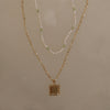 Women's Picture Frame Necklace Multi-layered Clavicle Chain