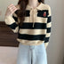 Autumn New Fashion Striped Clothes Women Douson Odeh