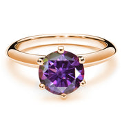 Moissanite Ring Female S925 Silver 18K Gold Plating