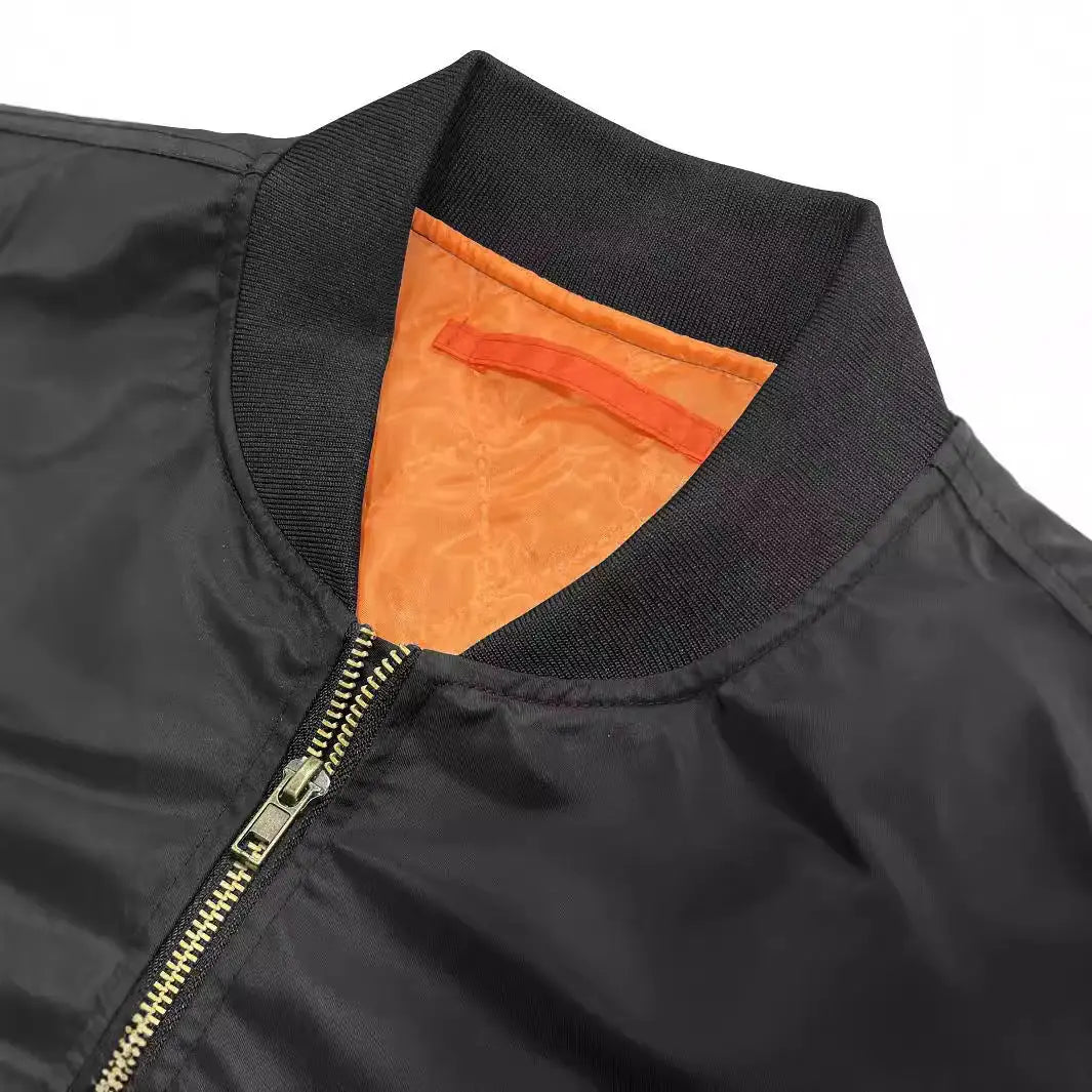Mens Jacket New Spring Autumn Male Baseball Jackets Pilot Men Outwear Coat Zipper Men&