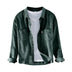Men Pocket Casual Corduroy Long-sleeved Shirt Douson Odeh