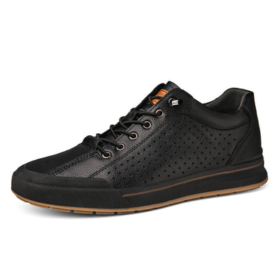 Increased 6CM Spring Men's Shoes Fashion White Shoes Breathable