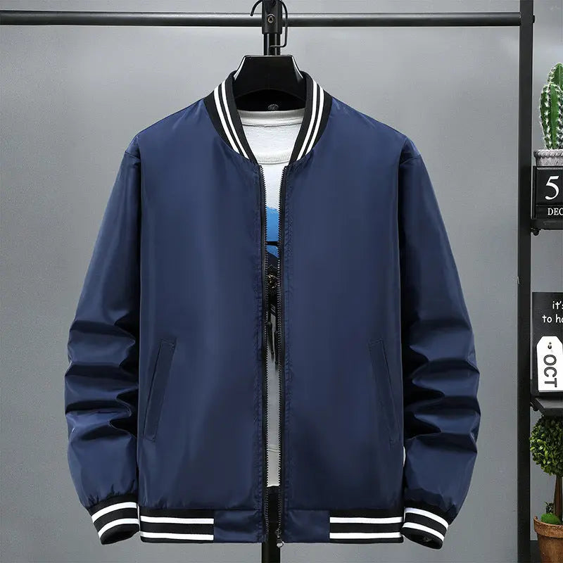 Stand Collar Jacket Spring And Autumn New Loose All-matching Casual Douson Odeh