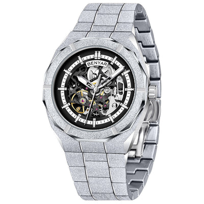 Men's Automatic Mechanical Fashion Waterproof Luminous Sports Hollow Watch