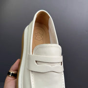 Leather One Pedal Lazy Casual Sneakers