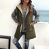 Winter Vest Women Loose Commuting Mid-length Hooded Cotton Jacket With Pockets Fashion Warm Zipper Fluffy Coat Outdoor Clothing Douson Odeh