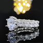 Simple Women's Diamond Copper Set Zircon Ring