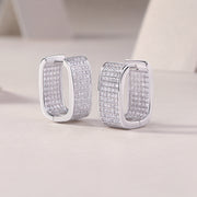 Star Light Luxury Fashion Diamond Earrings Stud Set With Mosan Diamond Silver Jewelry