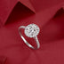 Audrey Large Diamond Ring Luxury Fashion Set Moissanite Silver Ring