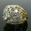 Semi-Ladies' Hollow Luxury Copper Inlaid Zircon Ring