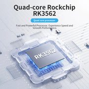 G-tab T9 Rockchip RK3562 Quad Core 3GB 3GB RAM 64GB ROM 10.1 Inch Android 14 Tablet PC  Grey