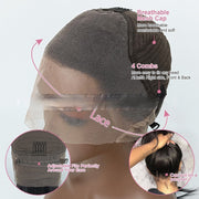 Real Human Hair Former Lace Head Cap Gradient Wig